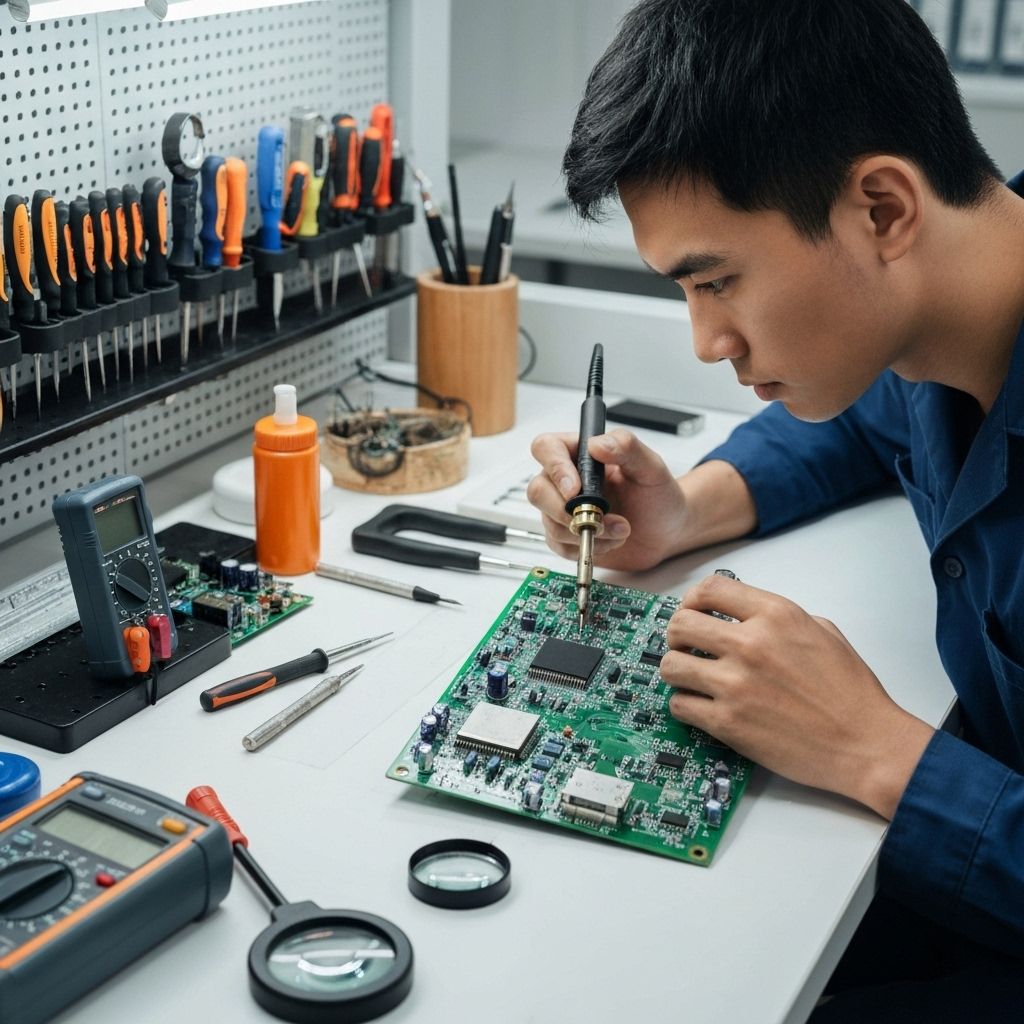 Electronics repair workbench